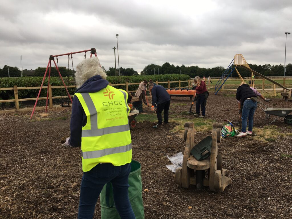 Playground work party