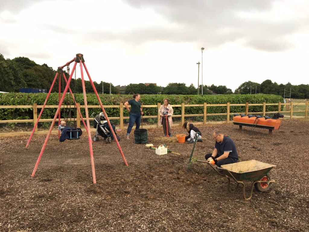 Playground work party