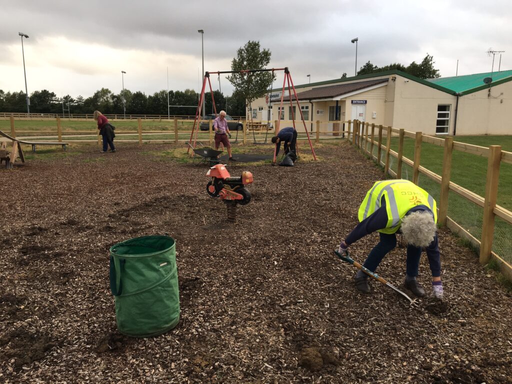 Playground work party