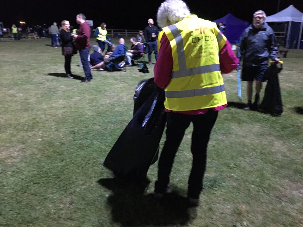 Litter picking team